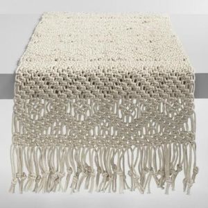 World Market Macrame Table Runner